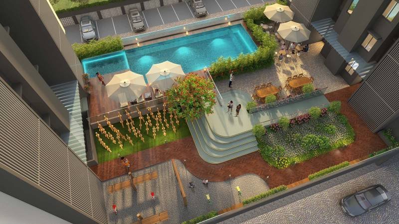 VJ Palladio — podium pool & landscaped deck