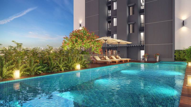 Duplex garden terrace sample home