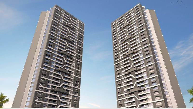 VJ Palladio — tower architecture with Juliet balconies